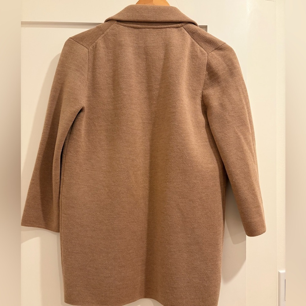 Jcrew Tan Open Front Sweater blazer - Picture 2 of 4